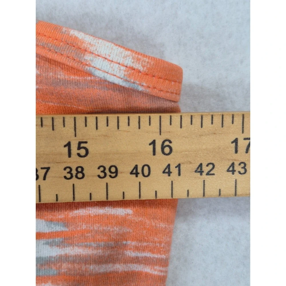 Nike Dri-FIT Built In Sports Bra Tank Top Women's L Orange Racerback